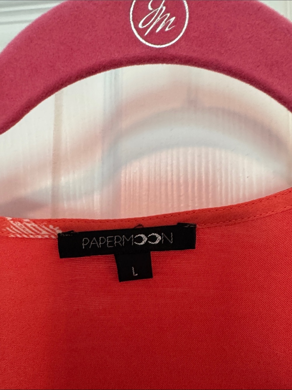 Papermoon Red Patterned V-Neck Tunic Top - Picture 2 of 7